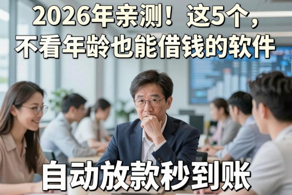 2026年亲测!这5个不看年龄也能借钱的软件,自动放款秒到账