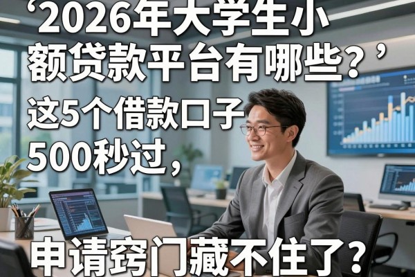 2026年大学生小额贷款平台有哪些?这5个借款口子500秒过,申请窍门藏不住了!