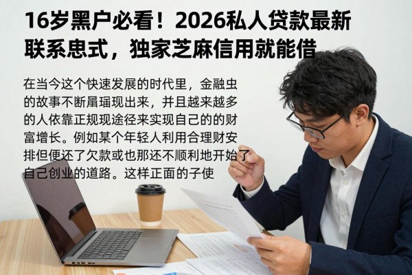 16岁黑户必看！2026私人贷款最新联系方式，独家芝麻信用就能借