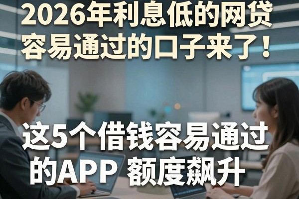 2026年利息低的网贷容易通过的口子来了！这5个借钱容易通过的APP额度飙升