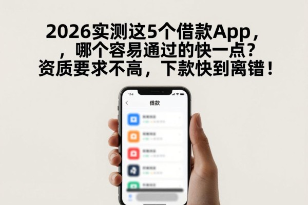 2026实测这5个借款app,哪个容易通过的快一点?资质要求不高,下款快到离谱!