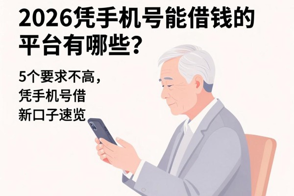 2026凭手机号能借钱的平台有哪些?5个要求不高、凭手机号借4000的新口子速览