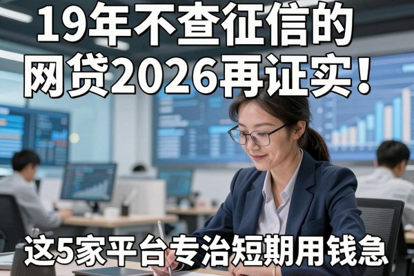 19年不查征信的网贷2026再证实！这5家平台专治短期用钱急