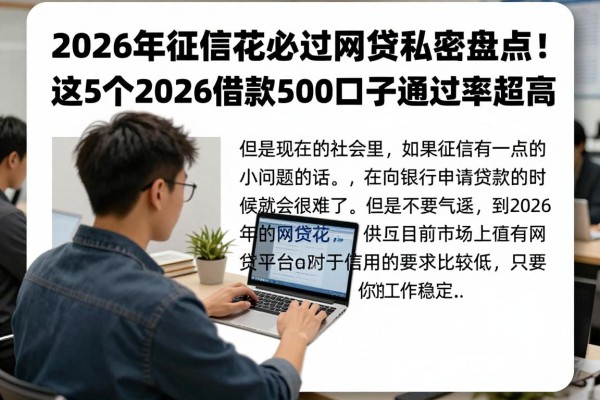 2026年征信花必过网贷私密盘点!这5个2026借款500口子通过率超高