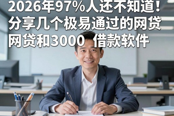 2026年97%人还不知道!分享几个极易通过的网贷和3000借款软件