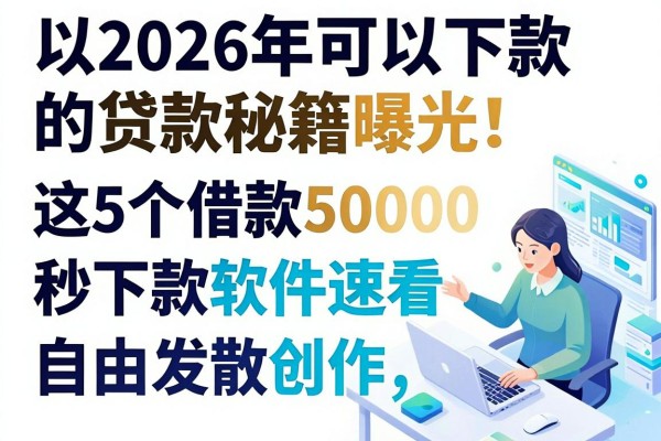 2026年可以下款的贷款秘籍曝光！这5个借款50000秒下款软件速看