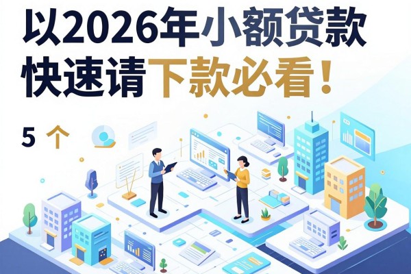 2026年小额贷款快速申请下款必看!5个高效借款的靠谱网贷平台大盘点