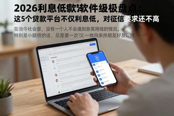 2026利息低借款软件终极盘点:这5个贷款平台不仅利息低,对征信要求还不高