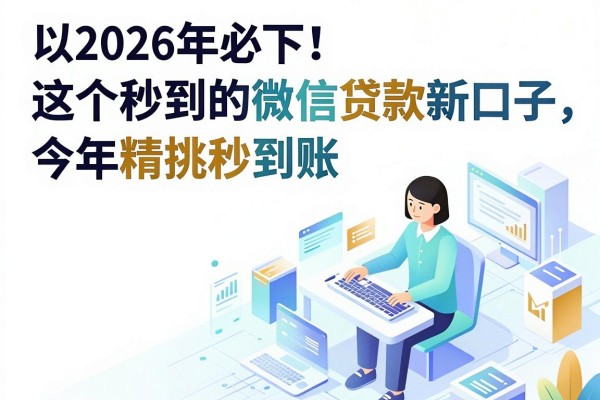2026年必下！这5个秒到的微信贷款新口子，今年精挑秒到账
