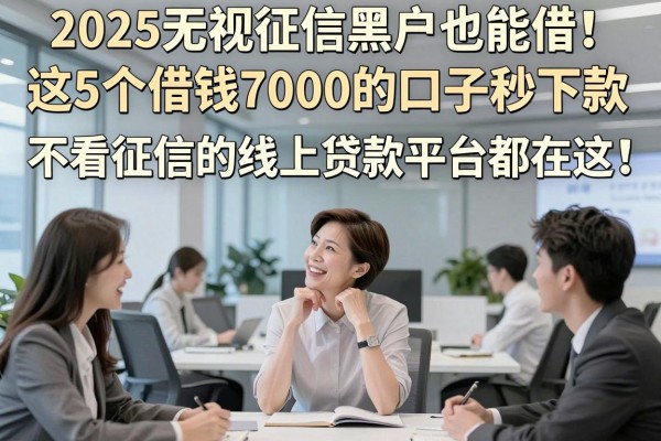 2025无视征信黑户也能借!这5个借钱7000的口子秒下款,不看征信的线上贷款平台都在这