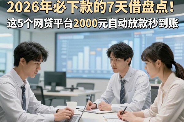 2026年必下款的7天借盘点!这5个网贷平台2000元自动放款秒到账