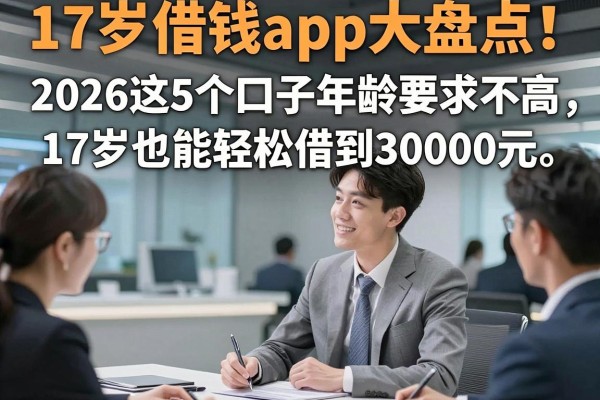 17岁借钱app大盘点！2026这5个口子年龄要求不高，17岁也能轻松借到30000元