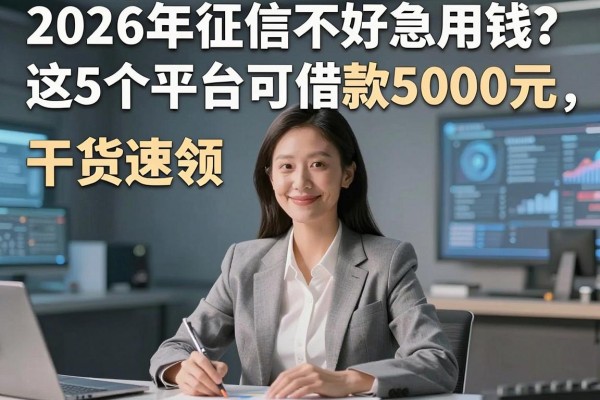 2026年征信不好急用钱?这5个平台可借款5000元,干货速领!