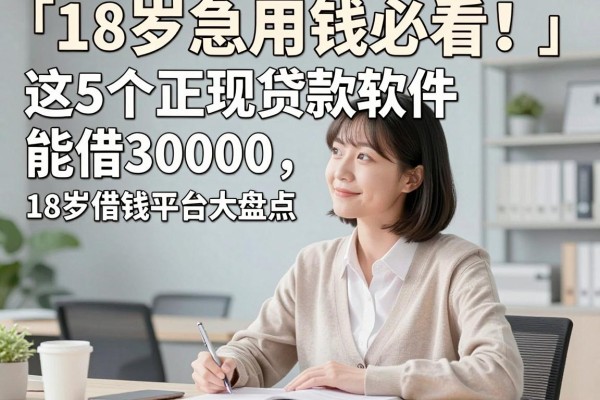 18岁急用钱必看!这5个正规贷款软件能借30000,18岁借钱平台大盘点