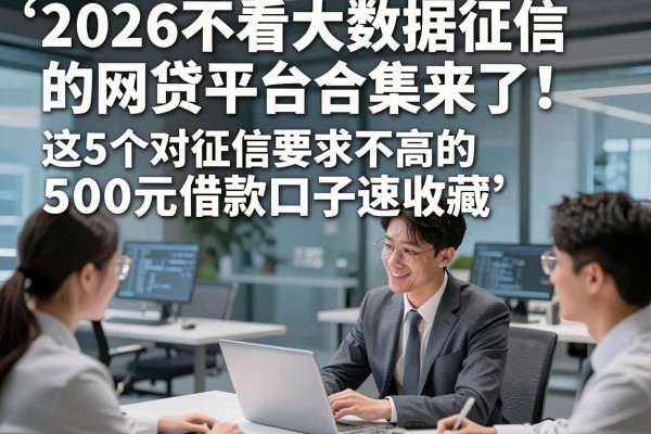 2026不看大数据征信的网贷平台合集来了！这5个对征信要求不高的500元借款口子速收藏