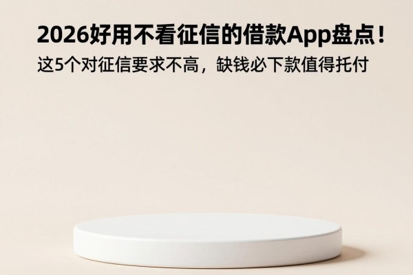 2026好用不看征信的借款App盘点!这5个对征信要求不高,缺钱必下款值得托付