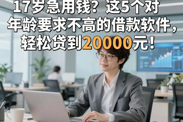 17岁急用钱?这5个对年龄要求不高的借款软件,轻松贷到20000元!
