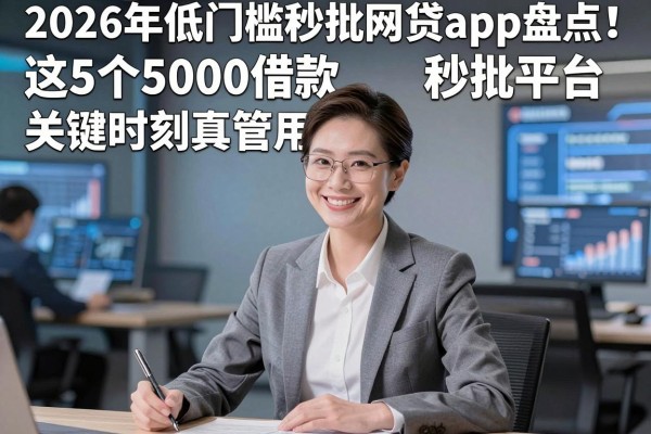 2026年低门槛秒批网贷app盘点!这5个5000借款秒批平台关键时刻真管用