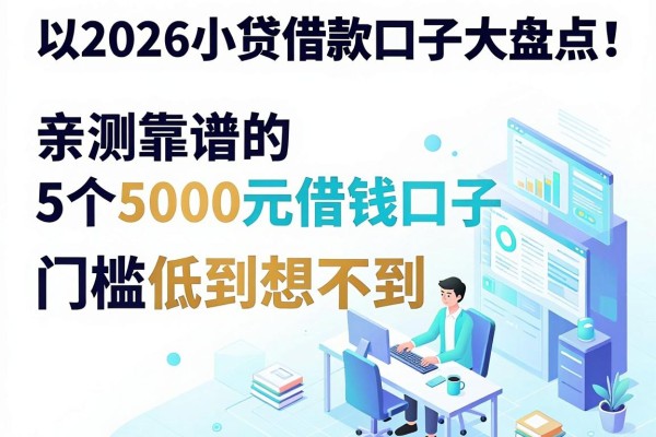 2026小贷借款口子大盘点！亲测靠谱的5个5000元借钱口子，门槛低到想不到