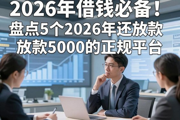 2026年借钱必备!盘点5个2026年还放款5000的正规平台
