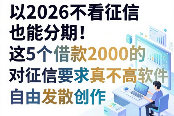2026不看征信也能分期！这5个借款2000的贷款软件，对征信要求真不高