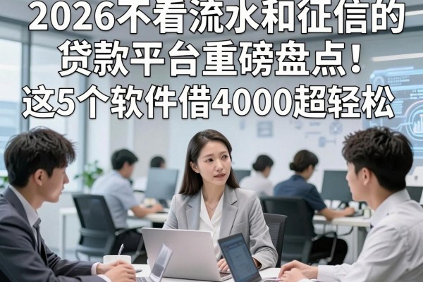 2026不看流水和征信的贷款平台重磅盘点！这5个软件借4000超轻松