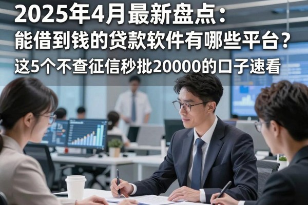 2025年4月最新盘点:能借到钱的贷款软件有哪些平台?这5个不查征信秒批20000的口子速看!