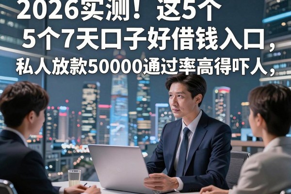 2026实测！这5个7天口子好借钱入口，私人放款50000通过率高得吓人
