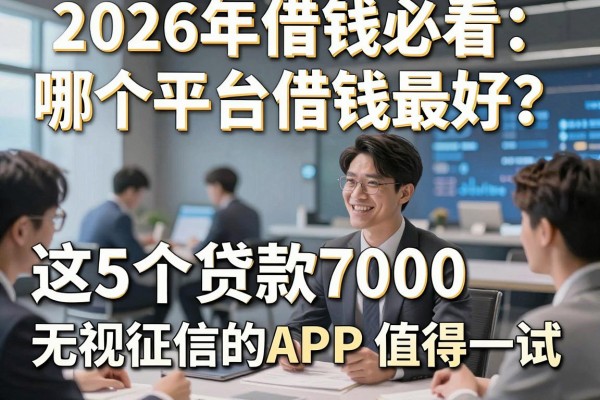 2026年借钱必看:哪个平台借钱最好?这5个贷款7000无视征信的APP值得一试!