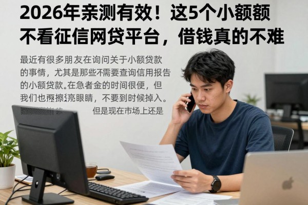 2026年亲测有效!这5个小额不看征信网贷平台,借钱真的不难
