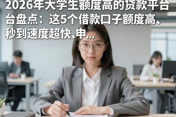 2026年大学生额度高的贷款平台盘点:这5个借款口子额度高、秒到账,申请速度超快!