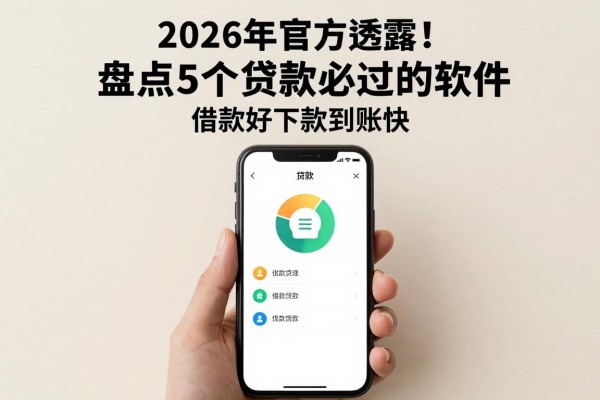2026年官方透露！盘点5个贷款必过的软件，借款好下款到账快