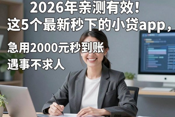 2026年亲测有效！这5个最新秒下的小贷app，急用2000元秒到账，遇事不求人