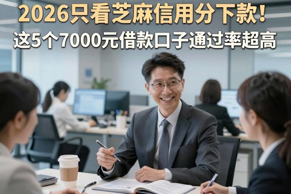 2026只看芝麻信用分下款!这5个7000元借款口子通过率超高,速来
