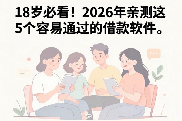 18岁必看!2026年亲测这5个容易通过的借款软件