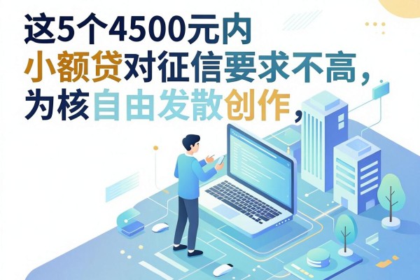 14天借款口子推荐：这5个4500元内小额贷对征信要求不高