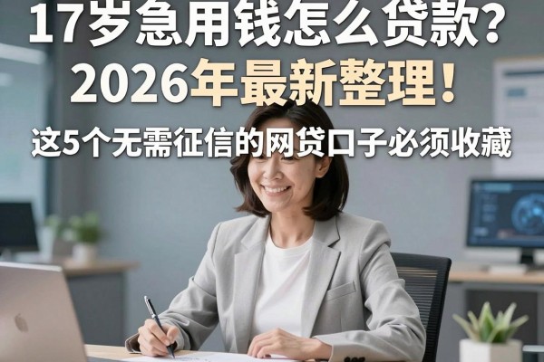 17岁急用钱怎么贷款？2026年最新整理！这5个无需征信的网贷口子必须收藏