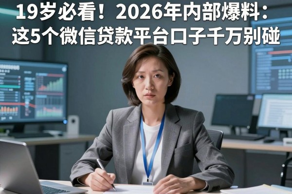 19岁必看！2026年内部爆料：这5个微信贷款平台口子千万别碰