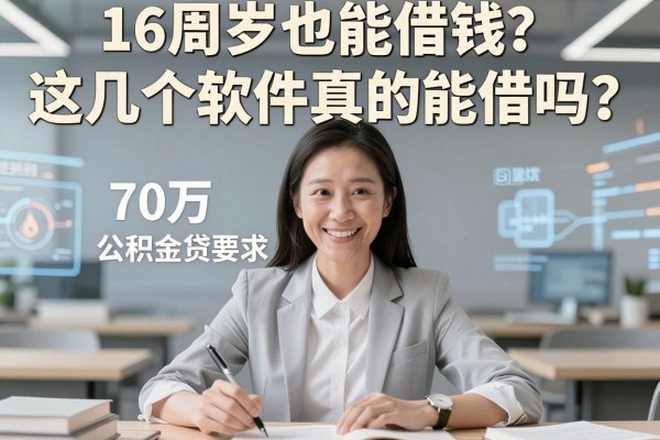16周岁也能借钱？这几个软件真的能借吗？速看70万公积金贷款要求