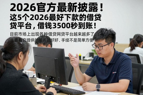 2026官方最新披露!这5个2026最好下款的借贷网贷平台,借钱3500秒到账!