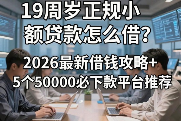 19周岁正规小额贷款怎么借?2026最新借钱攻略+5个50000必下款平台推荐