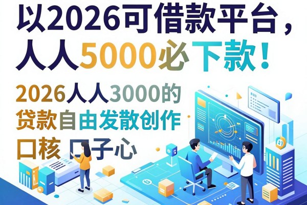 2026可借款平台人人5000必下款!同步盘点5个2026人人3000的贷款口子