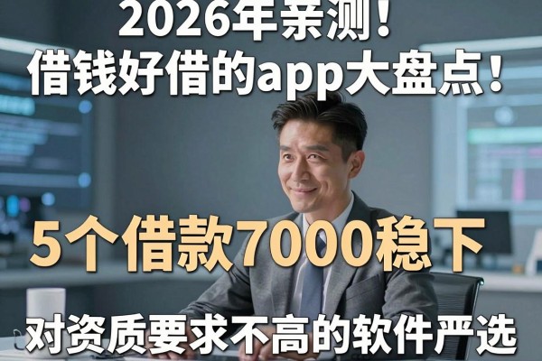2026年亲测!借钱好借的app大盘点:5个借款7000稳下、对资质要求不高的软件严选