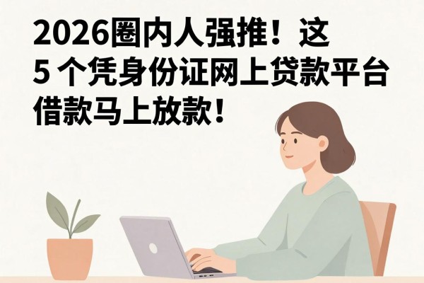 2026圈内人强推!这5个凭身份证网上贷款平台,借款马上放款!