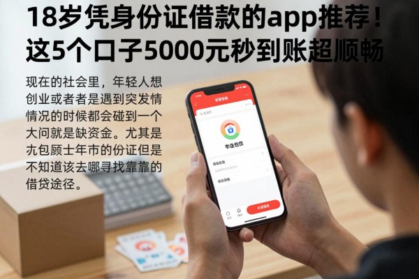 18岁凭身份证借款的app推荐！这5个口子5000元秒到账超顺畅
