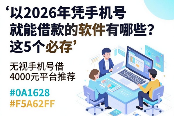 2026年凭手机号就能借款的软件有哪些？这5个必存，附无视手机号借4000元平台推荐