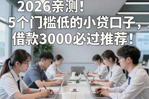 2026亲测!5个门槛低的小贷口子,借款3000必过推荐