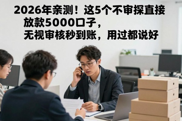 2026年亲测!这5个不审核直接放款5000口子,无视审核秒到账,用过都说好