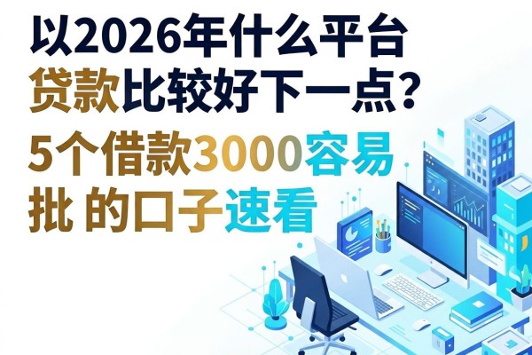 2026年什么平台贷款比较好下一点?这5个借款3000容易批的口子速看