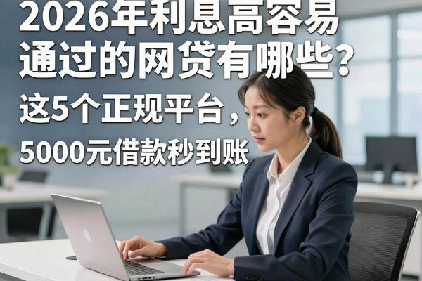 2026年利息高容易通过的网贷有哪些?这5个正规平台,5000元借款秒到账!